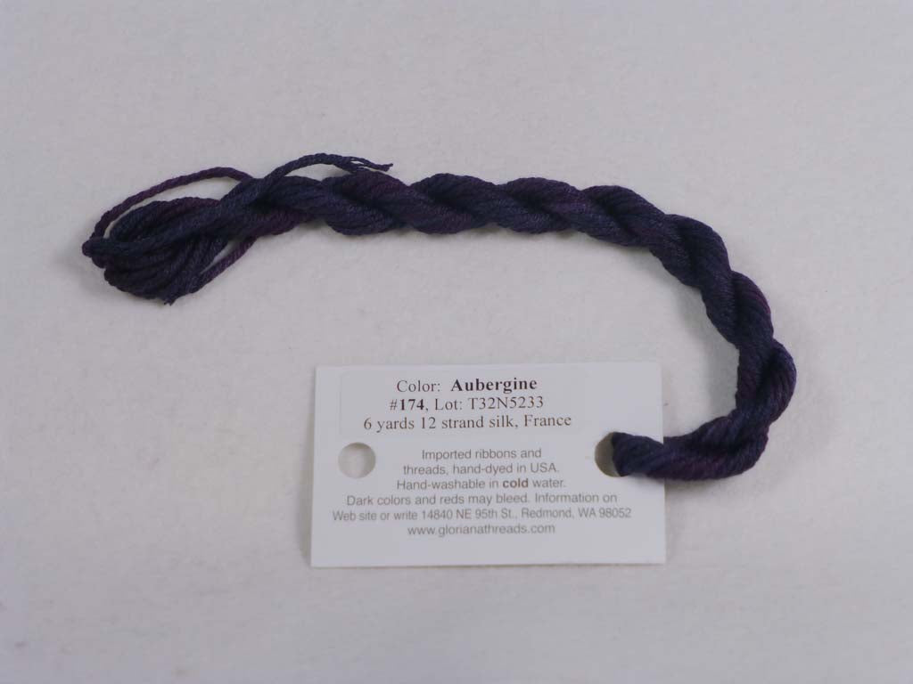 Gloriana Silk Floss 174 Aubergine by Gloriana From Beehive Needle Arts