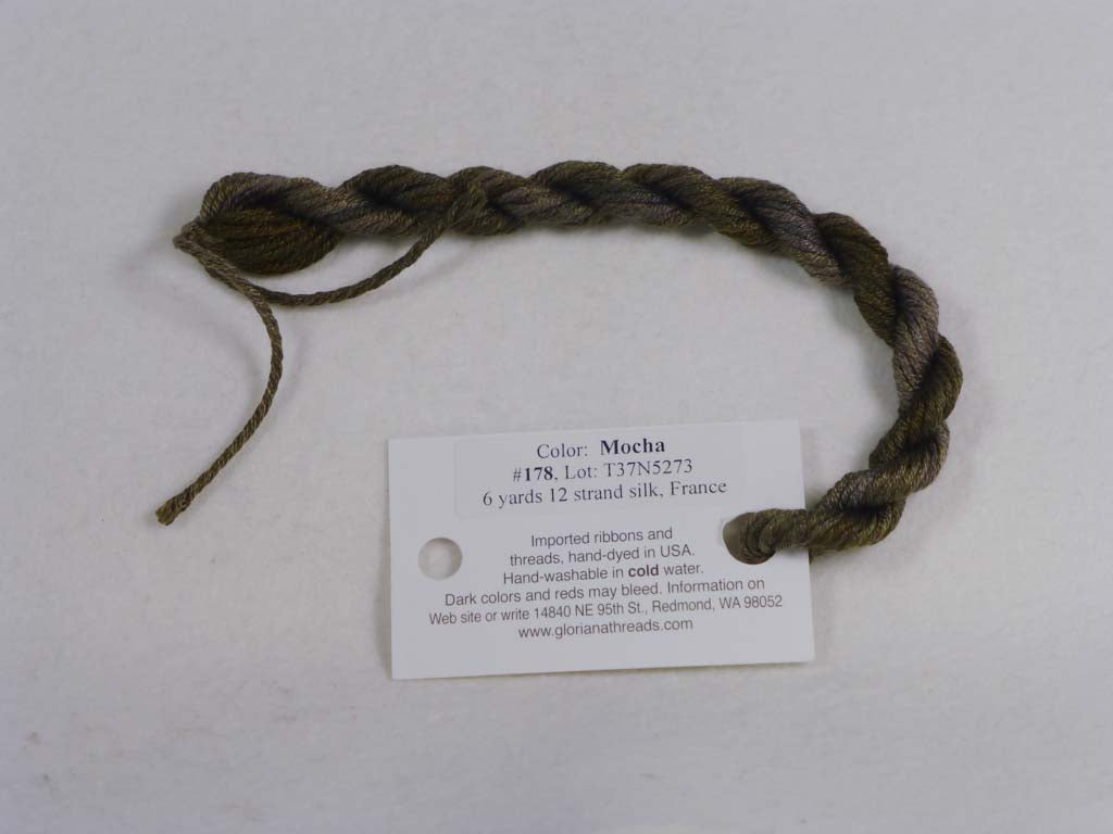 Gloriana Silk Floss 178 Mocha by Gloriana From Beehive Needle Arts