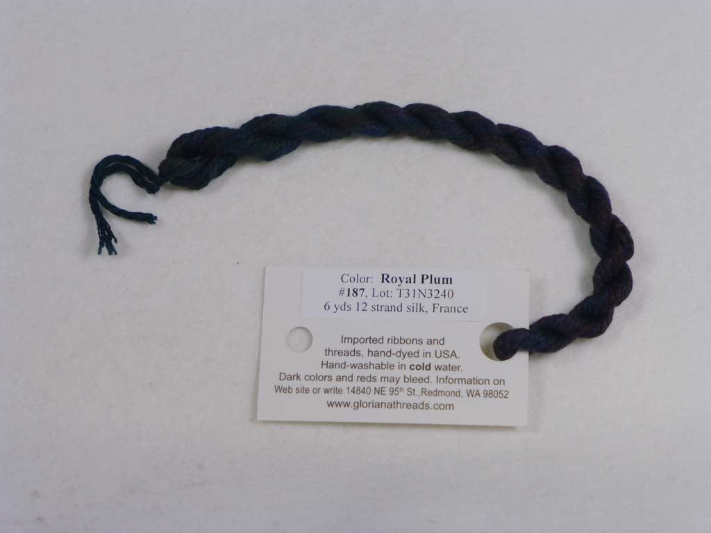 Gloriana Silk Floss 187 Royal Plum by Gloriana From Beehive Needle Arts