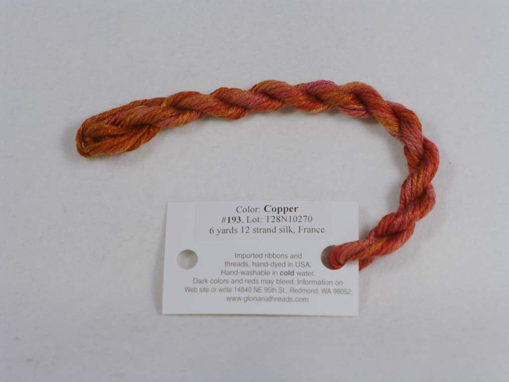 Gloriana Silk Floss 193 Copper by Gloriana From Beehive Needle Arts