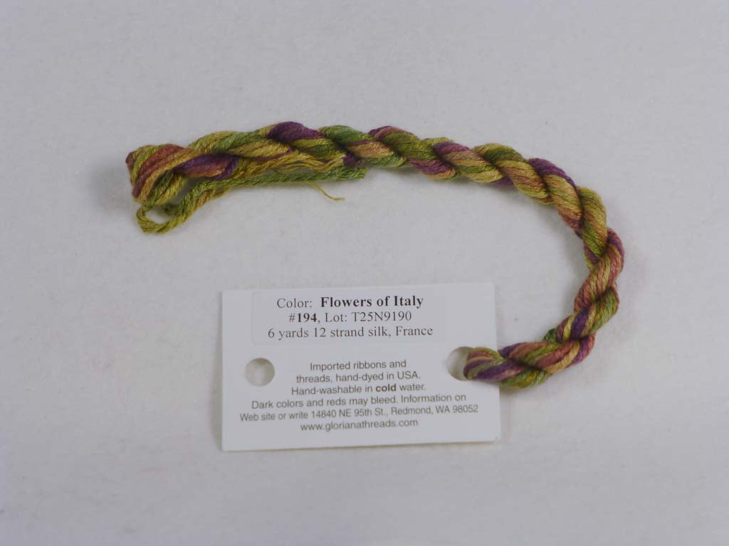 Gloriana Silk Floss 194 Flowers of Italy by Gloriana From Beehive Needle Arts