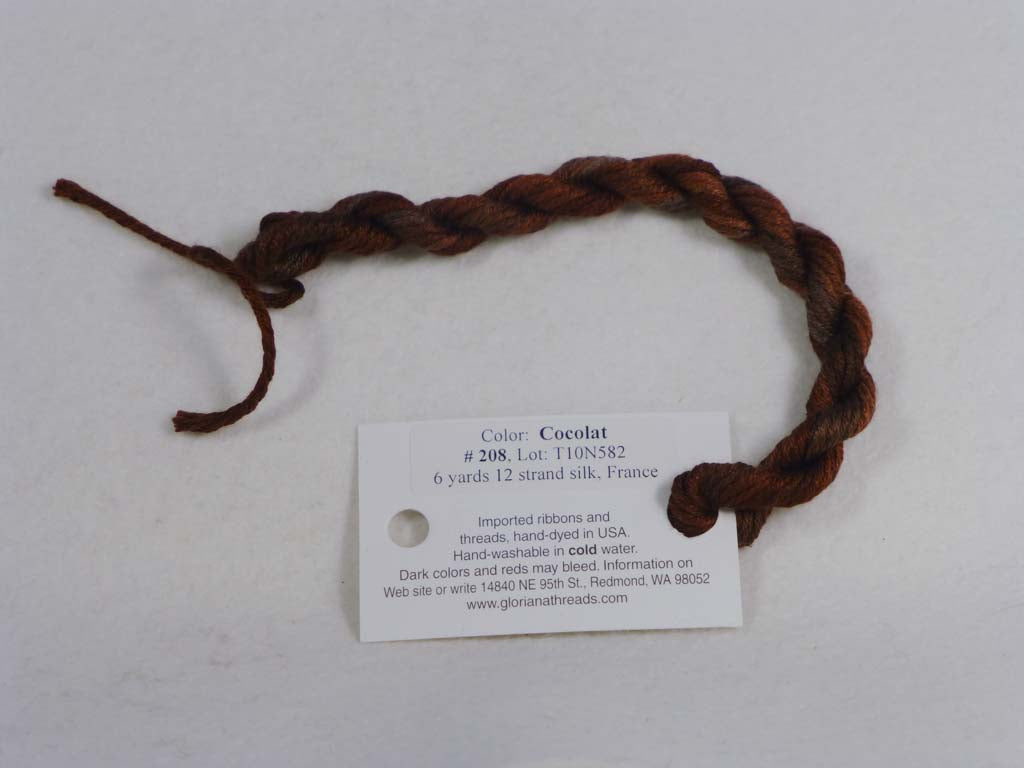 Gloriana Silk Floss 208 Cocolat by Gloriana From Beehive Needle Arts