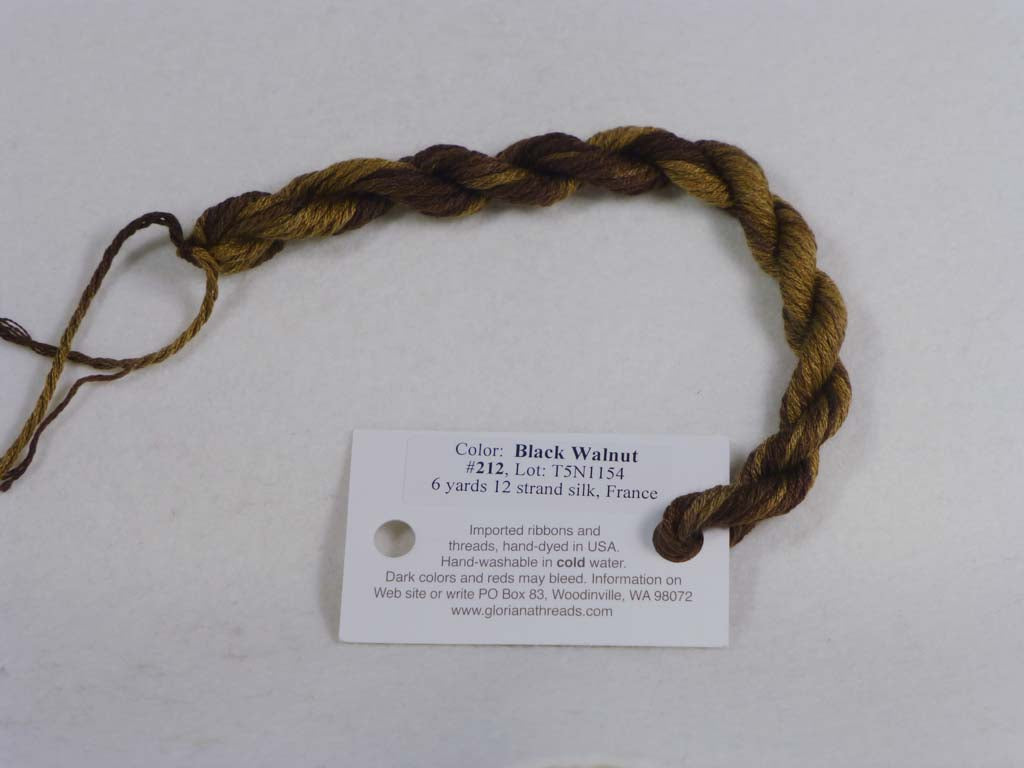 Gloriana Silk Floss 212 Black Walnut by Gloriana From Beehive Needle Arts