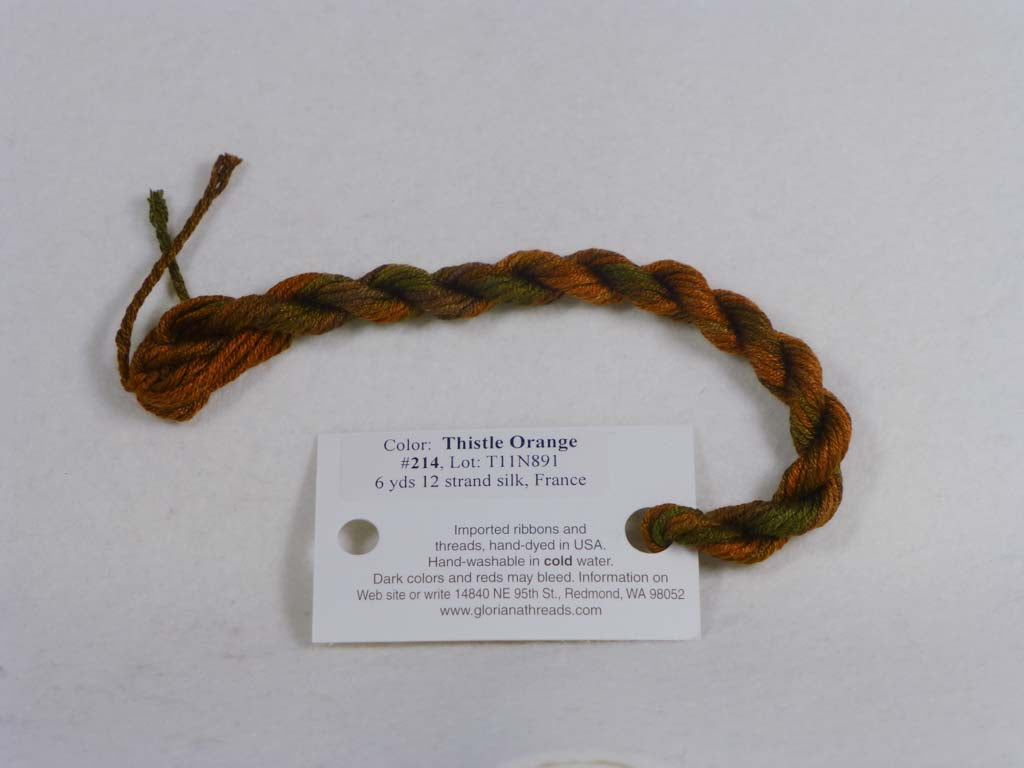 Gloriana Silk Floss 214 Thistle Orange by Gloriana From Beehive Needle Arts
