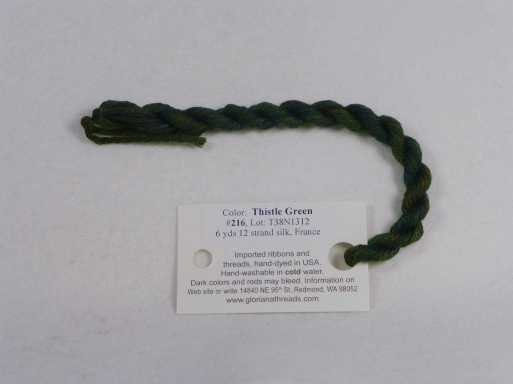 Gloriana Silk Floss 216 Thistle Green by Gloriana From Beehive Needle Arts