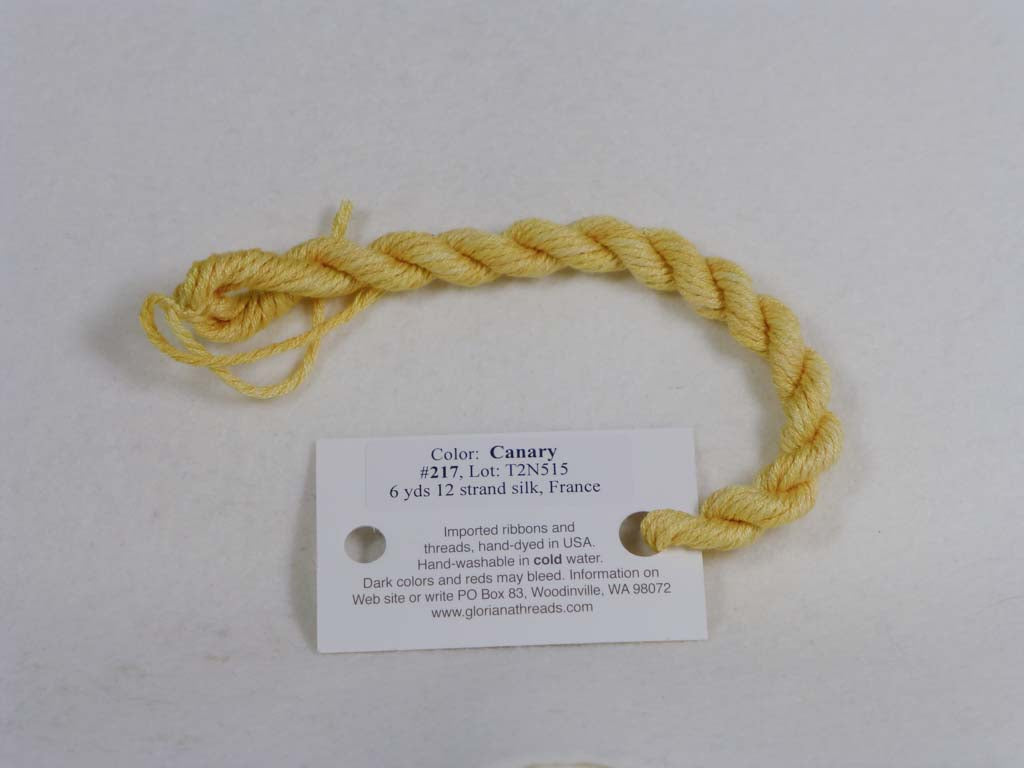 Gloriana Silk Floss 217 Canary by Gloriana From Beehive Needle Arts