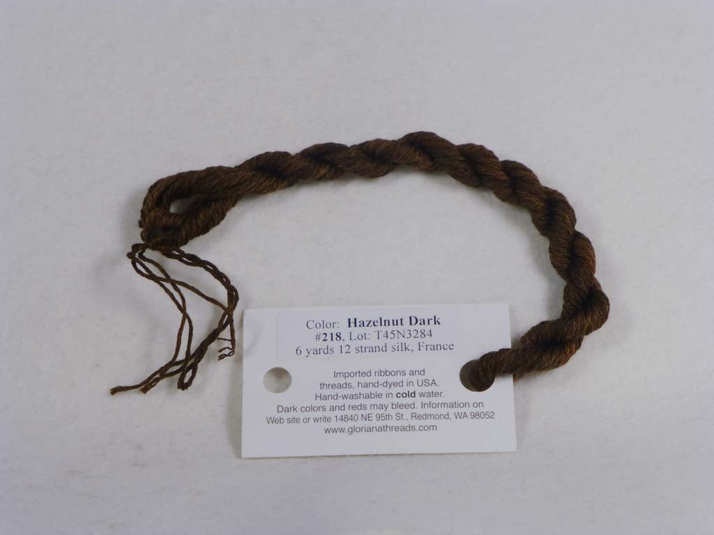 Gloriana Silk Floss 218 Hazelnut Dark by Gloriana From Beehive Needle Arts