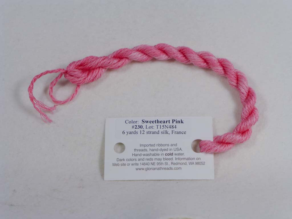 Gloriana Silk Floss 230 Sweetheart Pink by Gloriana From Beehive Needle Arts