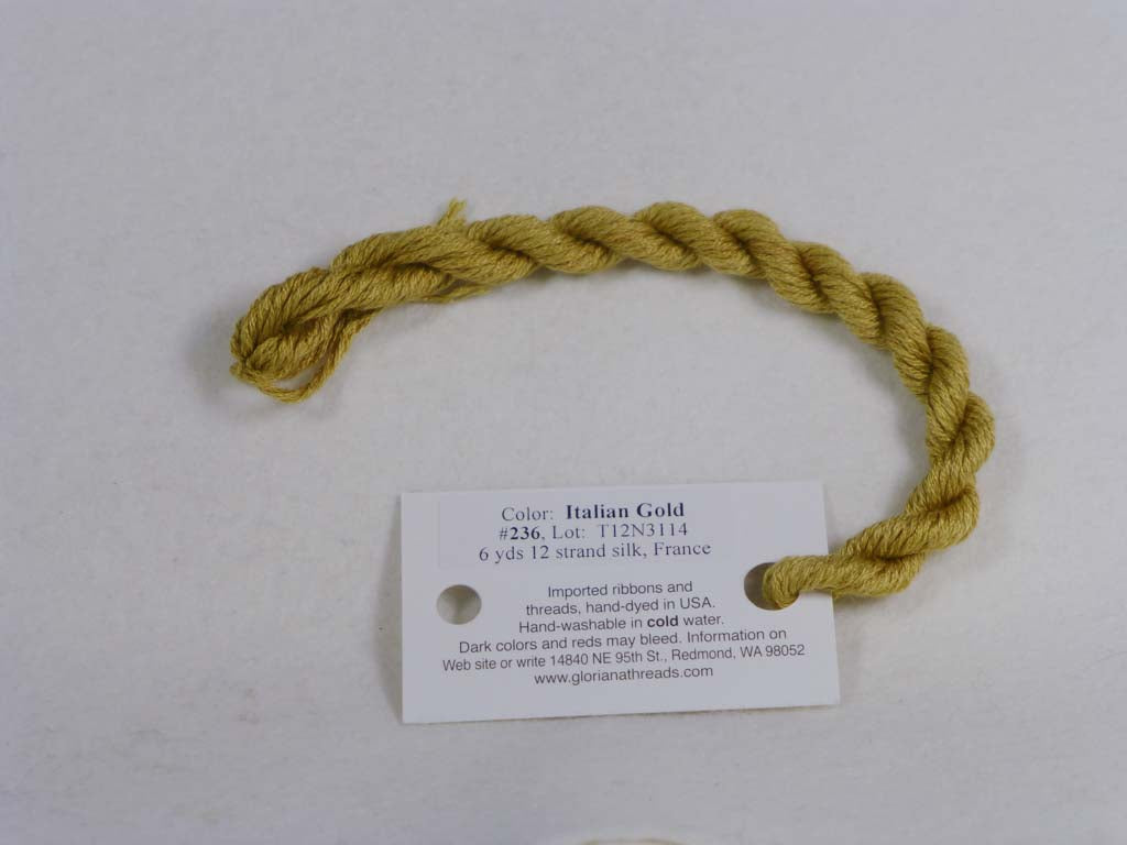 Gloriana Silk Floss 236 Italian Gold by Gloriana From Beehive Needle Arts