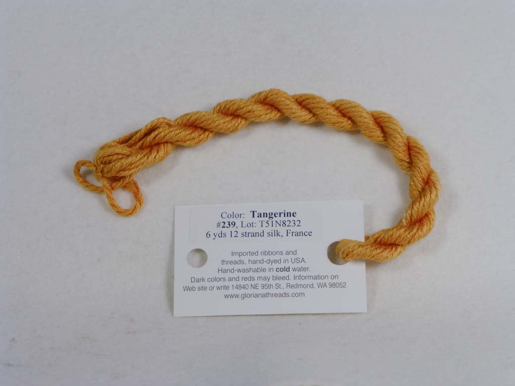 Gloriana Silk Floss 239 Tangerine by Gloriana From Beehive Needle Arts