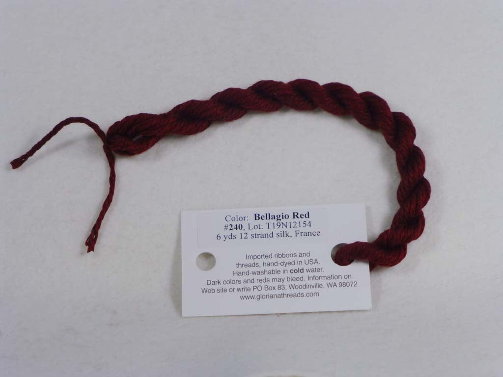 Gloriana Silk Floss 240 Bellagio Red by Gloriana From Beehive Needle Arts