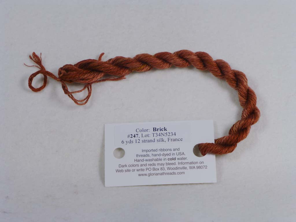 Gloriana Silk Floss 247 Brick by Gloriana From Beehive Needle Arts