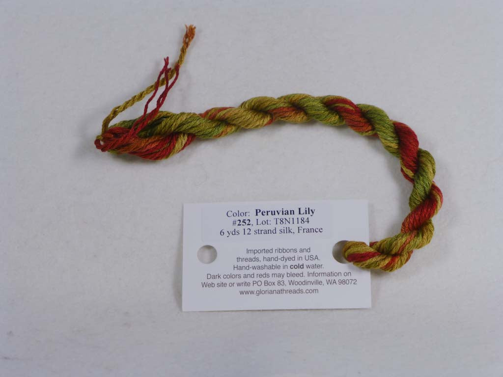 Gloriana Silk Floss 252 Peruvian Lily by Gloriana From Beehive Needle Arts