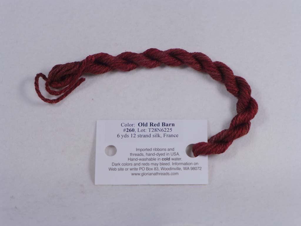 Gloriana Silk Floss 260 Old Red Barn by Gloriana From Beehive Needle Arts