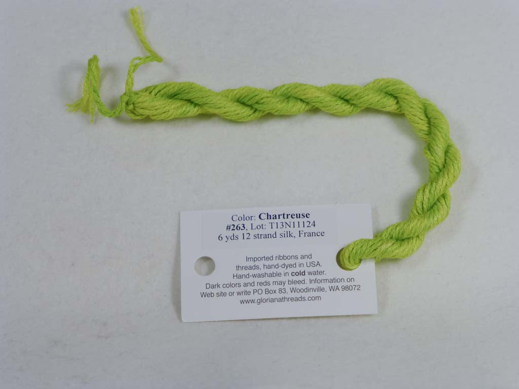 Gloriana Silk Floss 263 Chartreuse by Gloriana From Beehive Needle Arts
