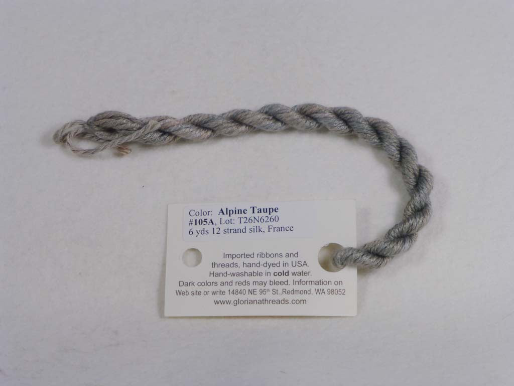 Gloriana Silk Floss 105A Alpine Taupe by Gloriana From Beehive Needle Arts