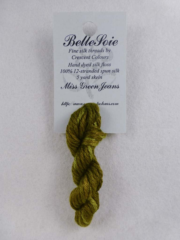 Belle Soie 083 Miss Green Jeans by Hoffman Distributing From Beehive Needle Arts