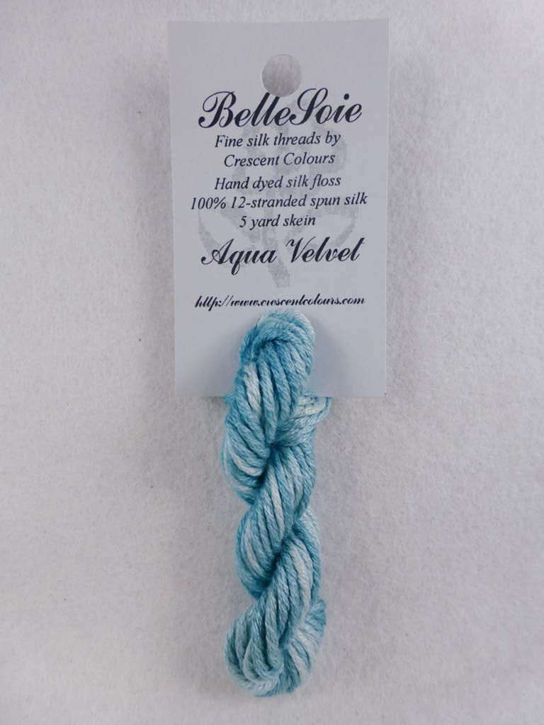 Belle Soie 117 Aqua Velvet by Hoffman Distributing From Beehive Needle Arts