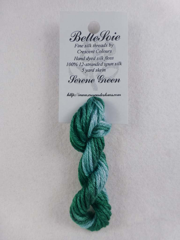 Belle Soie 119 Serene Green by Hoffman Distributing From Beehive Needle Arts