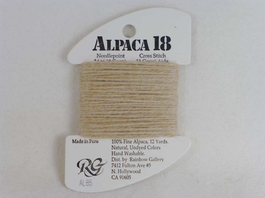Alpaca 18 AL85 Beige by Rainbow Gallery From Beehive Needle Arts