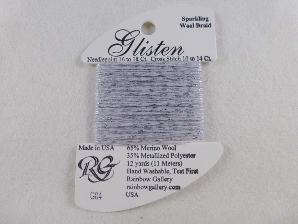 Glisten G04 Silvery Moon by Rainbow Gallery From Beehive Needle Arts