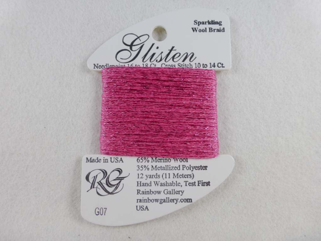 Glisten G07 Paris Pink by Rainbow Gallery From Beehive Needle Arts