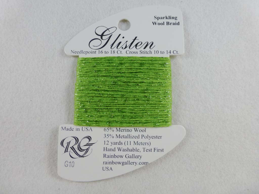 Glisten G10 Glisten Greenery by Rainbow Gallery From Beehive Needle Arts