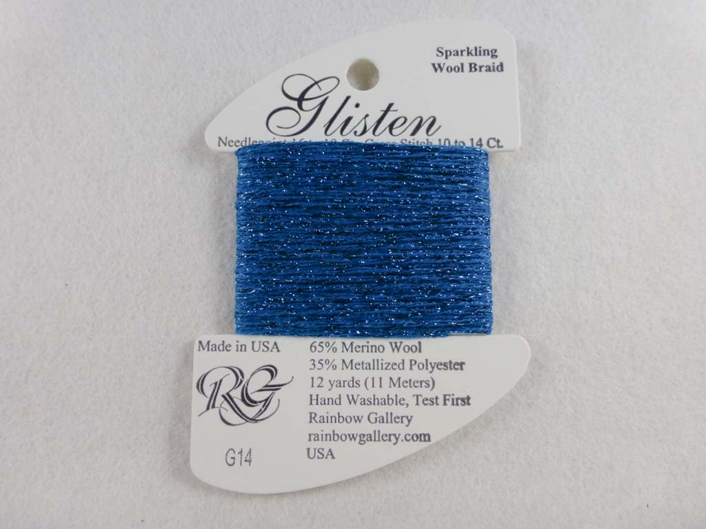Glisten G14 Blue Jewel by Rainbow Gallery From Beehive Needle Arts