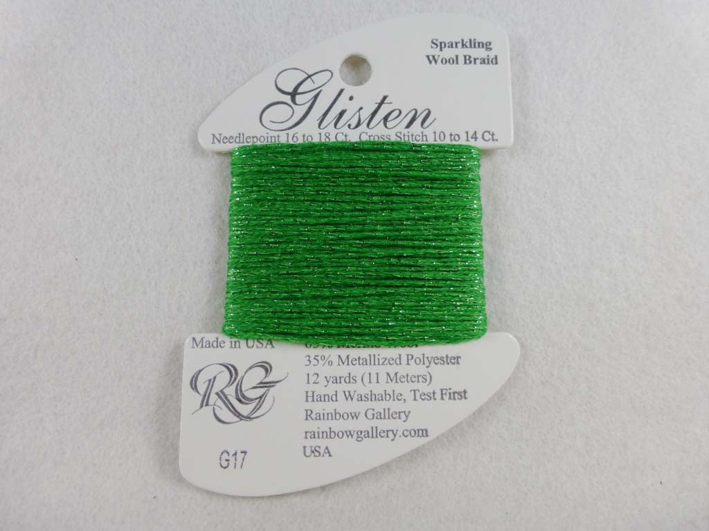 Glisten G17 Bermuda Grass by Rainbow Gallery From Beehive Needle Arts