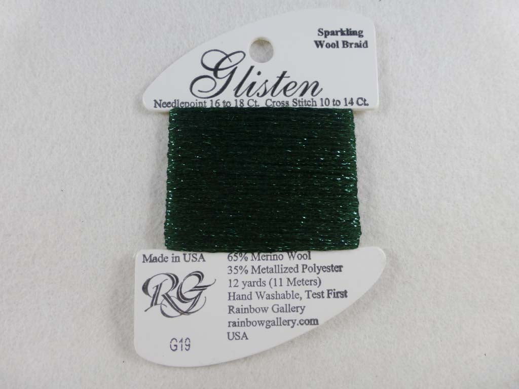 Glisten G19 Forest Night by Rainbow Gallery From Beehive Needle Arts