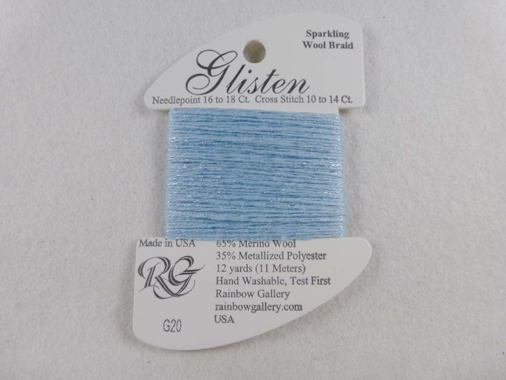 Glisten G20 Blue Twinkle by Rainbow Gallery From Beehive Needle Arts