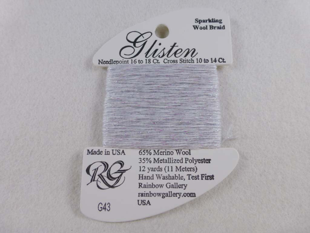 Glisten G43 White Sand by Rainbow Gallery From Beehive Needle Arts