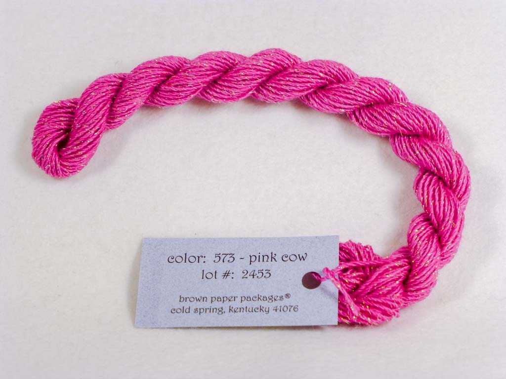 Stardust 573 Pink Cow by Brown Paper Packages From Beehive Needle Arts