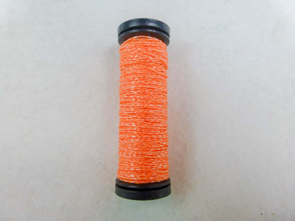 V. Fine #4 051F Glo-in Dark Tangerine by Kreinik From Beehive Needle Arts