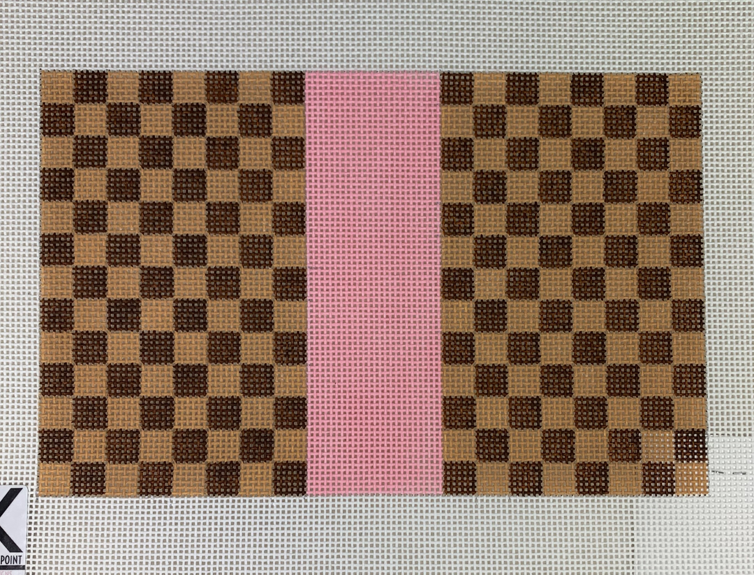 * Kimberly Ann Needlepoint 315 SF 06B Louise Square, Pink
