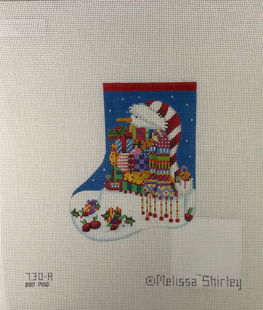 * Melissa Shirley 730A Nordic Snowman Mini Stocking