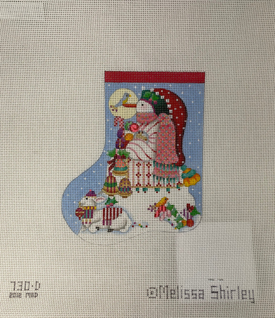 * Melissa Shirley 0730D Peppermint Stick Snowman