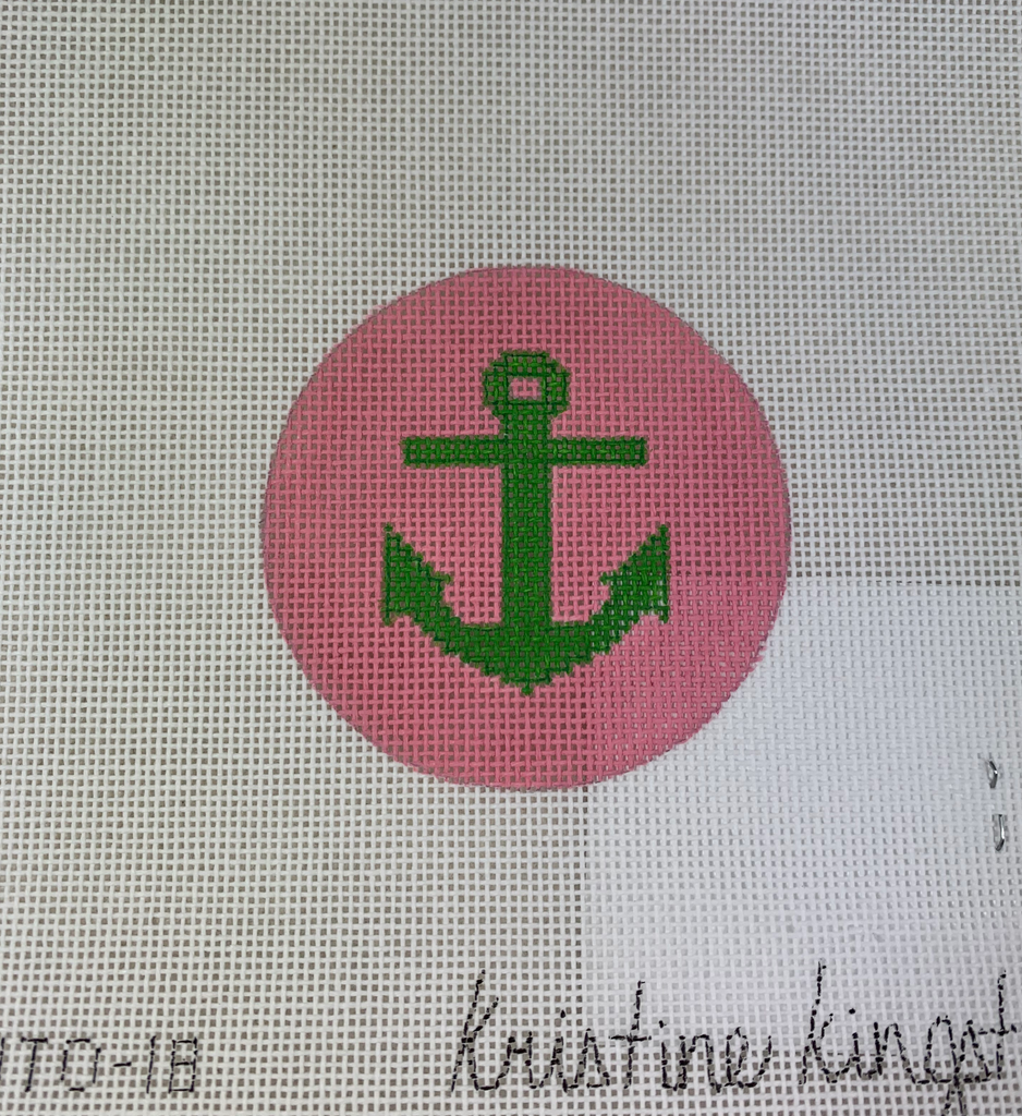 * Kristine Kingston Designs KKNTO-18 Anchor on Pink