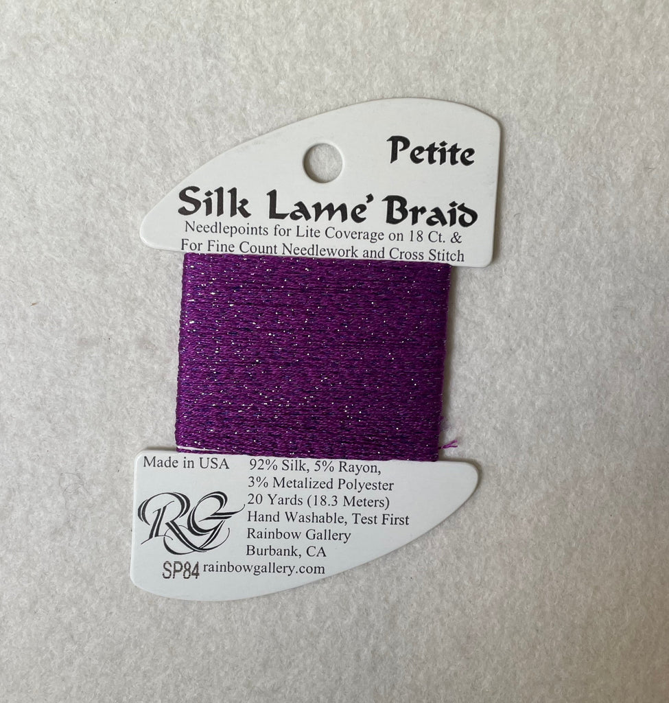Petite Silk Lame Braid SP84 Dark Orchid