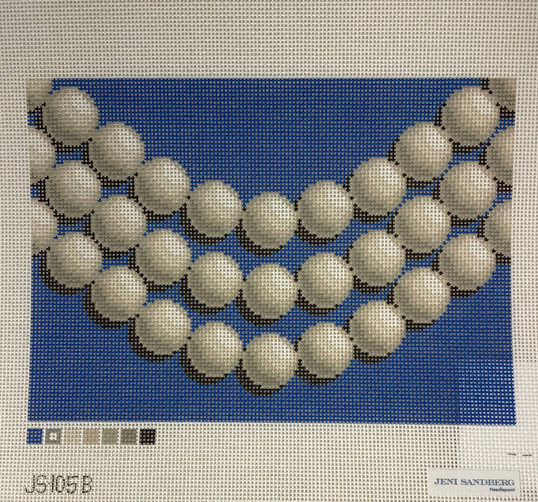 Jeni Sandberg JS105B Pearl Clutch- Blue