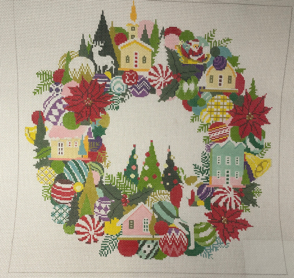 * A Stitch in Time 390 Christmas Wreath- 18m