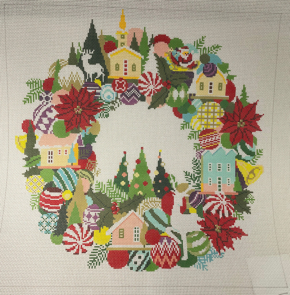 * A Stitch in Time 390 Christmas Wreath- 13m