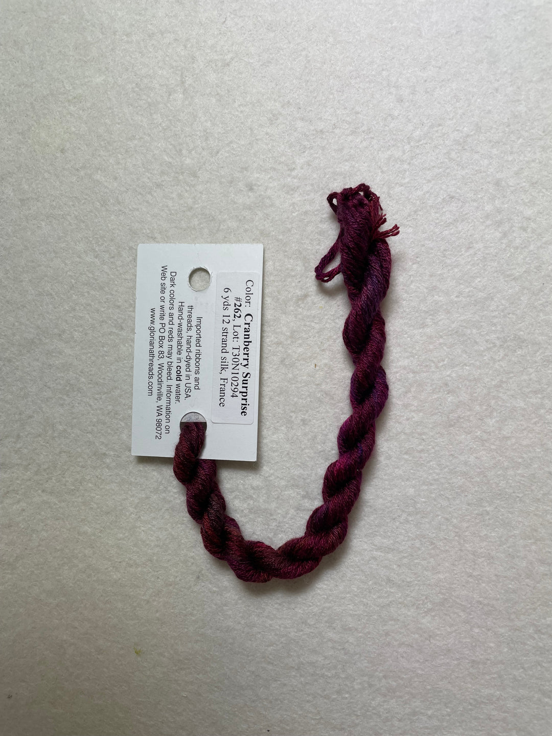 Gloriana Silk Floss 262 Cranberry Surprise
