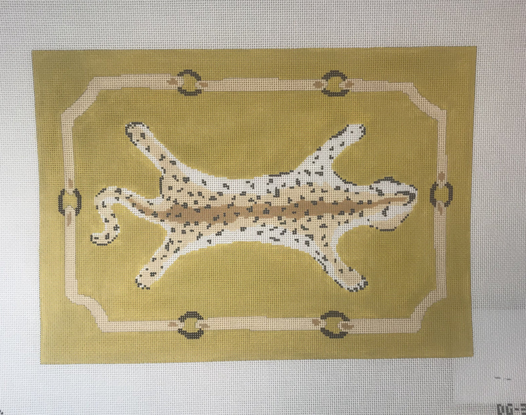 Dana Gibson DG-3A-Y Leopard Clutch in Yellow