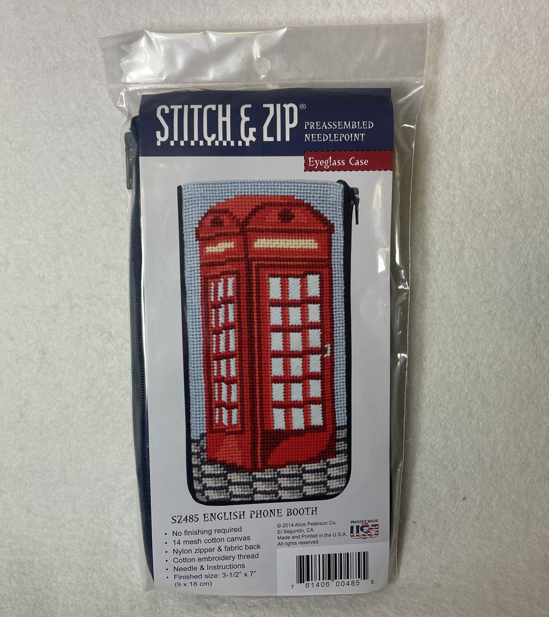 Alice Peterson Company SZ485 English Phone Booth Eyeglass Case