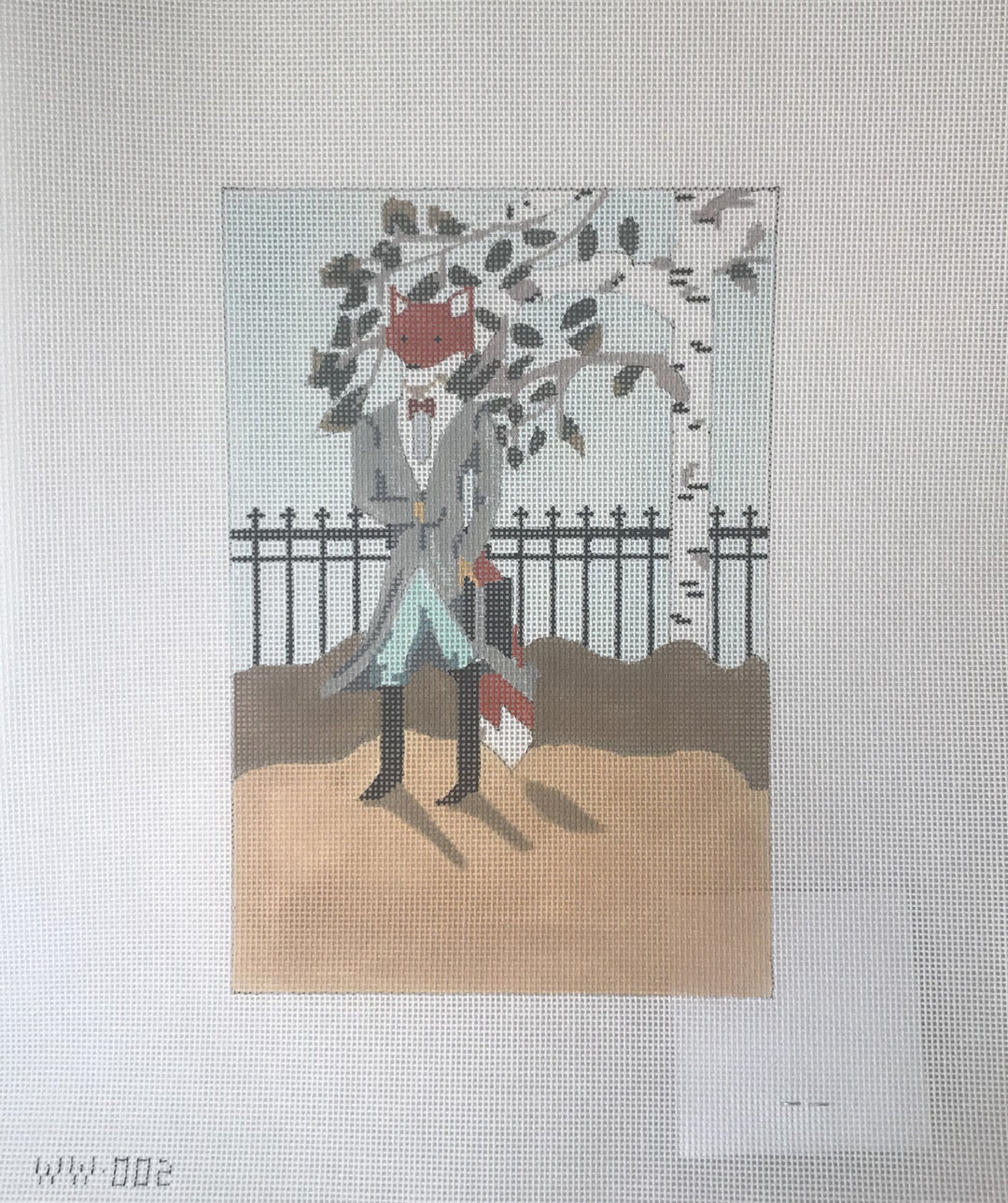 * The Plum Stitchery WW002 Fox and Fence