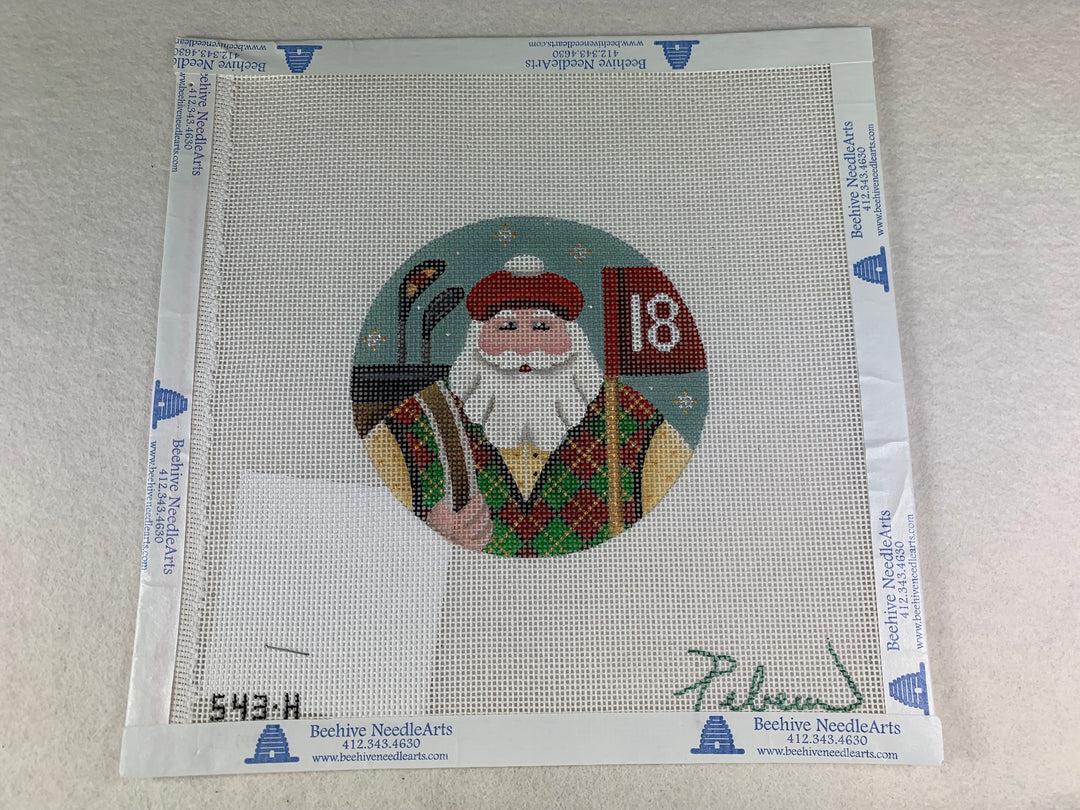 Rebecca Wood 543h Golfing Santa