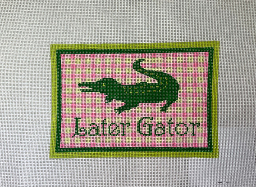 * Kate Dickerson Needlepoint DH-06 Later Gator