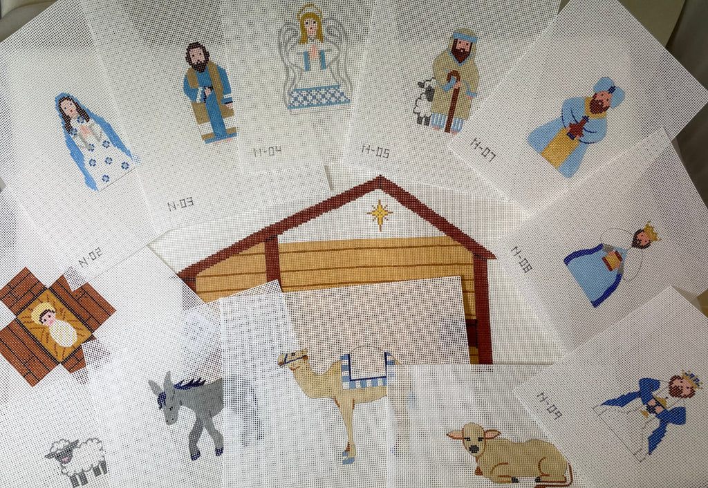 Patricia Sone Full Nativity with Stitch Guide - 13 pieces/ 18m