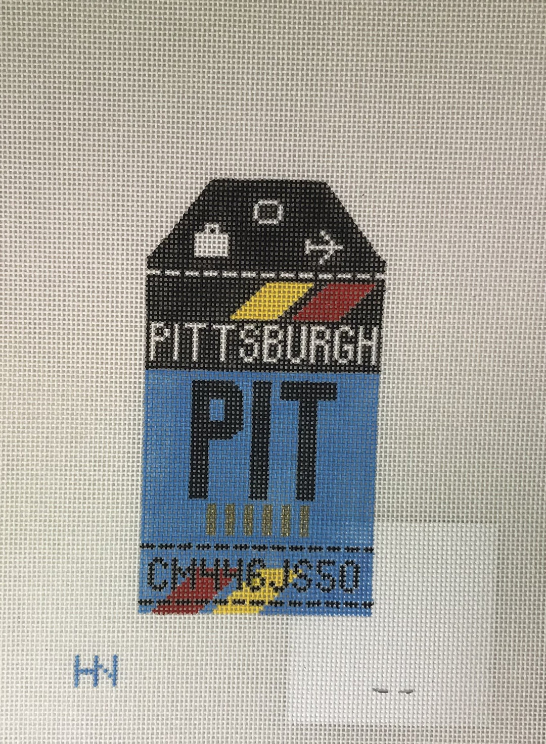 *Hedgehog Needlepoint HH1 PIT Pittsburgh